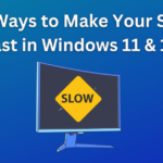 Tips to make your slow pc fast