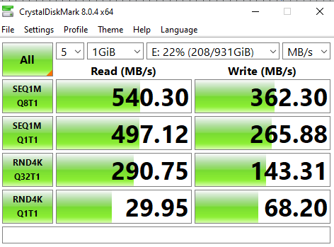 WD Green SATA SSD Test